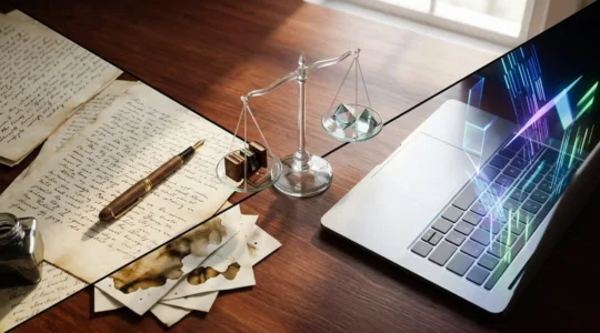 Balance symbolique entre intelligence artificielle et créativité humaine dans le contexte du droit d'auteur