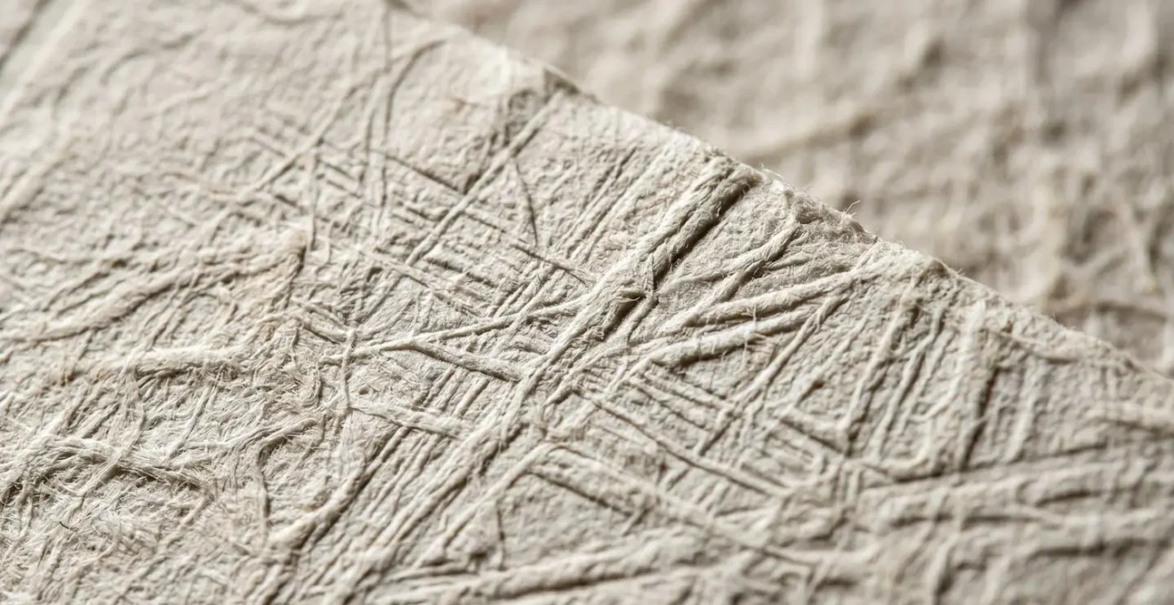 Vue macro détaillée d'une texture de papier avec relief subtil